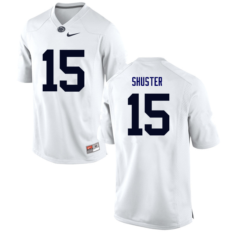 NCAA Nike Men's Penn State Nittany Lions Michael Shuster #15 College Football Authentic White Stitched Jersey SSO3898VS